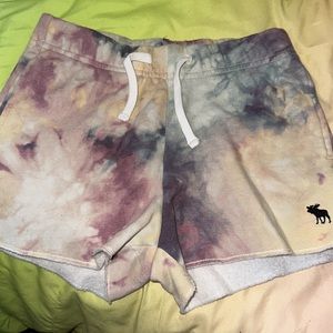Abercrombie kids tie dye shorts 7/8